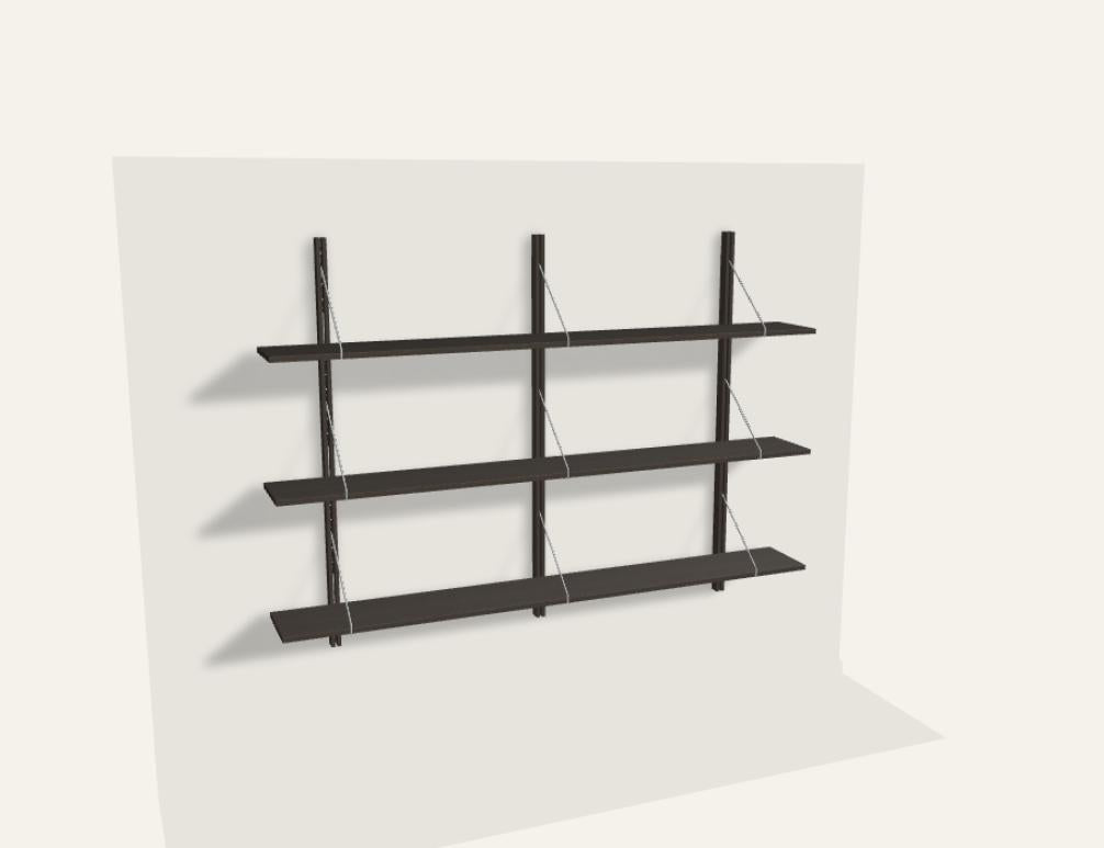Rodd RDD1419 Standregal von Tamo mit offenem Metallrahmen und mehreren Ablageflächen in modernem, minimalistischem Design