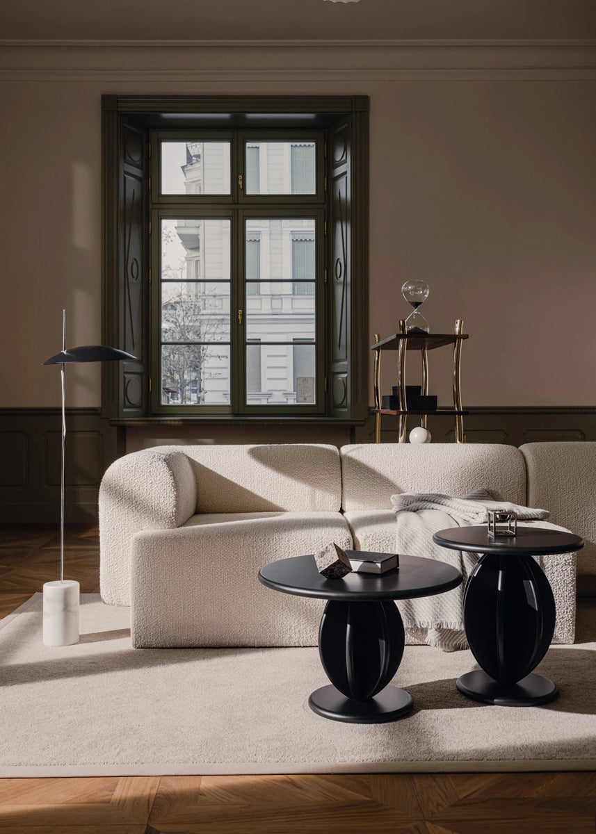 Eleganter runder Beistelltisch Citrus CTR46 von Tamo, perfekt für kreative Raumgestaltungen und als praktisches Möbelstück.