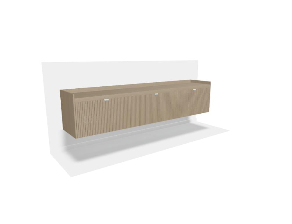 Meda MDA03 TV-Schrank von Tamo aus Holz mit gerillten Fronten und schlankem Design für moderne Wohnräume