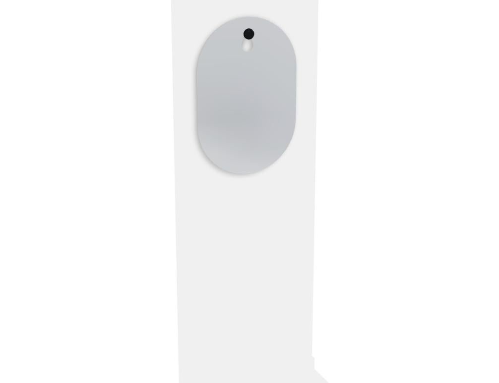 Runder Boltro BLRM60 Wandspiegel von Tamo mit dezentem Rahmen, modernem Design und klarer Spiegelfläche für Wohnräume