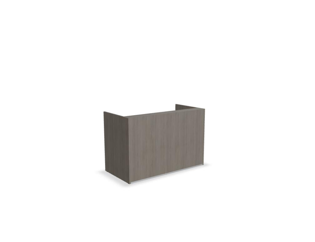 Tera TRA117 - modulare Empfangstheke in Eiche Grau präsentiert im Onlineshop von KAQTU Design AG. Empfangsdesk ist von Mdd