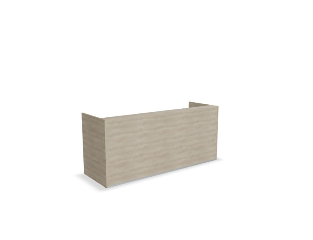 Tera TRA119 - modulare Empfangstheke in Eiche Grau präsentiert im Onlineshop von KAQTU Design AG. Empfangsdesk ist von Mdd