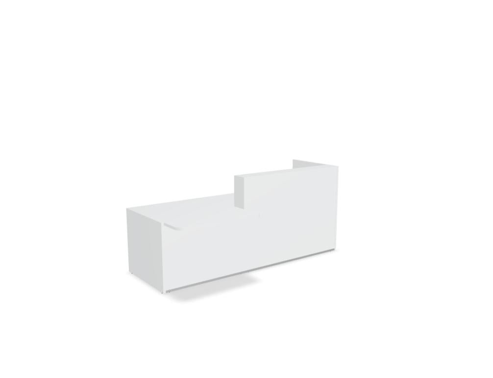 Tera TRA138L - modulare Empfangstheke in Eiche Grau präsentiert im Onlineshop von KAQTU Design AG. Empfangsdesk ist von Mdd