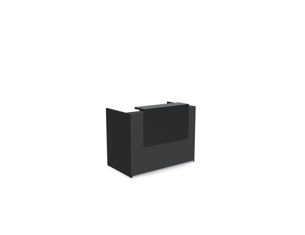 Tera TRA16 - modulare Empfangstheke in Eiche Grau präsentiert im Onlineshop von KAQTU Design AG. Empfangsdesk ist von Mdd