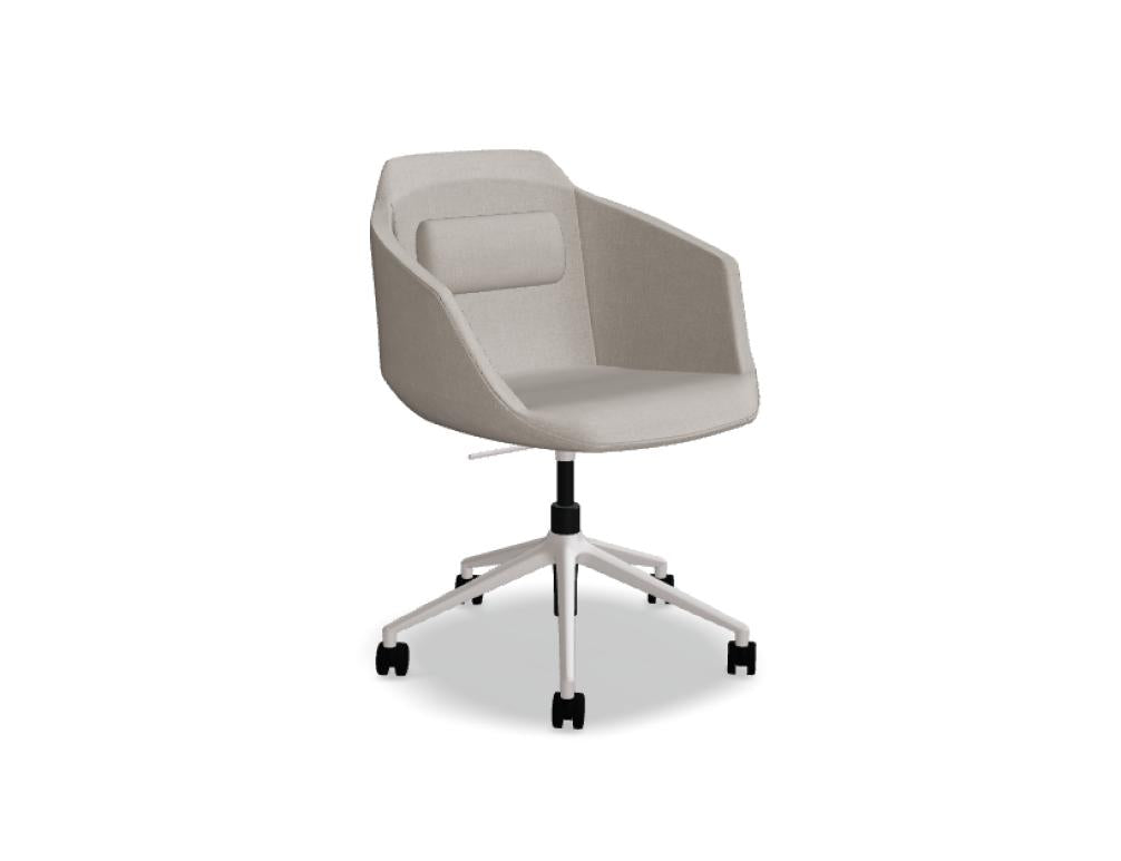 Ultra UFP22 - Stuhl mit Höhenverstellung in Blau präsentiert im Onlineshop von KAQTU Design AG. Dreh-Schalenstuhl mit Rollen ist von Mdd
