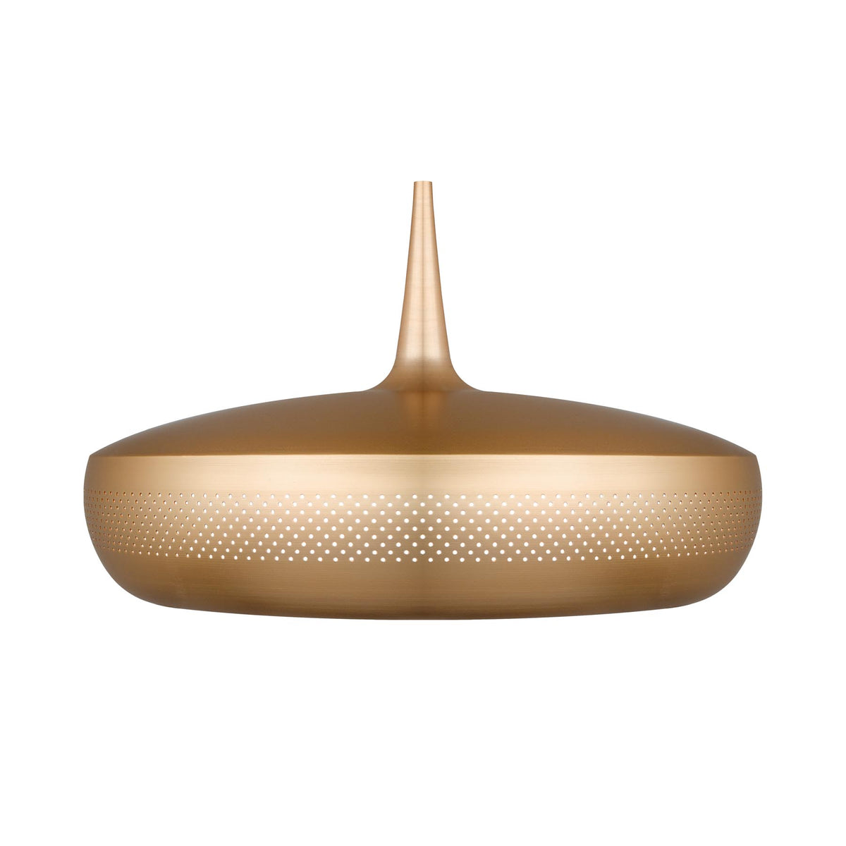 Clava Dine Lampenschirm in Brushed Brass präsentiert im Onlineshop von KAQTU Design AG. Pendelleuchte ist von Umage