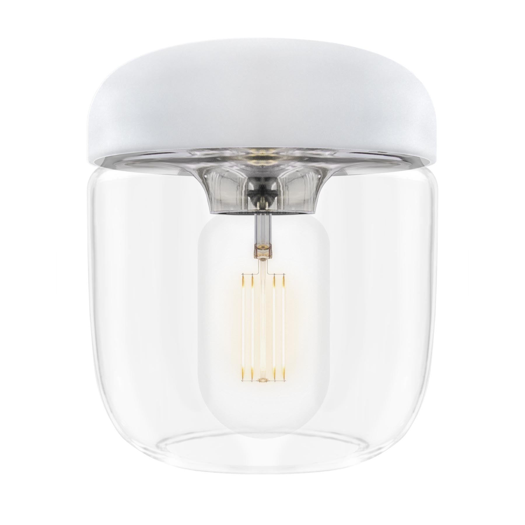 Acorn Lampenschirm in White/Polished steel präsentiert im Onlineshop von KAQTU Design AG. Lampenschirm ist von Umage