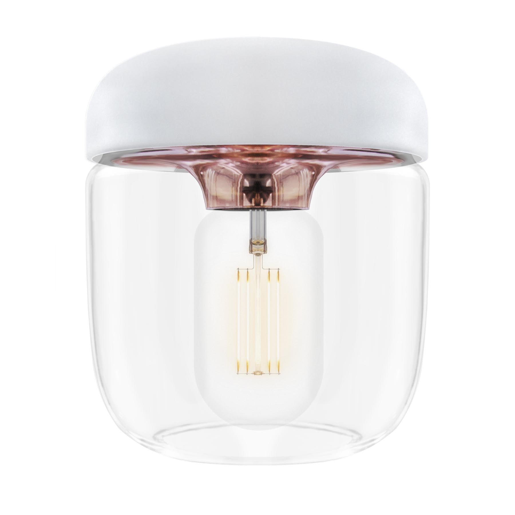 Acorn Lampenschirm in White/Polished copper präsentiert im Onlineshop von KAQTU Design AG. Lampenschirm ist von Umage