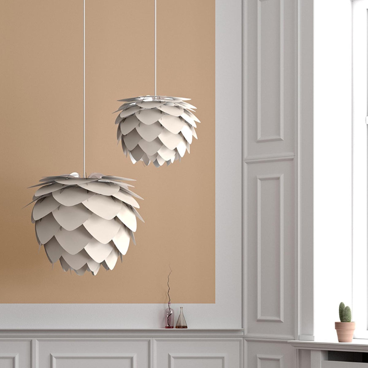 Aluvia Medium Lampenschirm in Pearl White präsentiert im Onlineshop von KAQTU Design AG. Lampenschirm ist von Umage