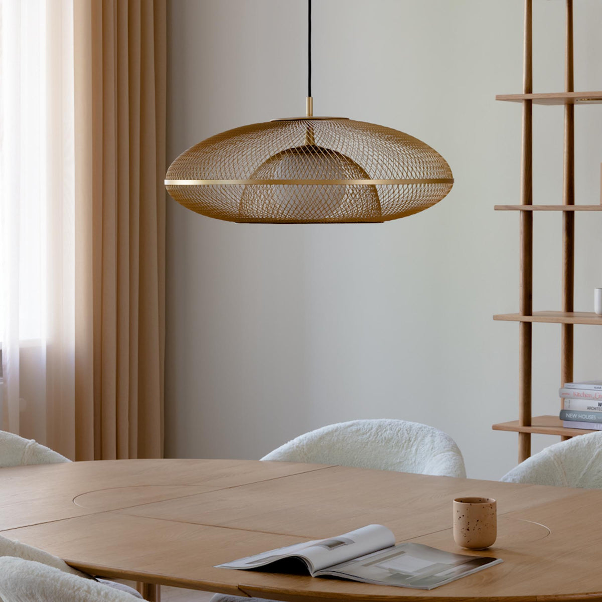 Faraday Lampenschirm in Brass präsentiert im Onlineshop von KAQTU Design AG. Lampenschirm ist von Umage