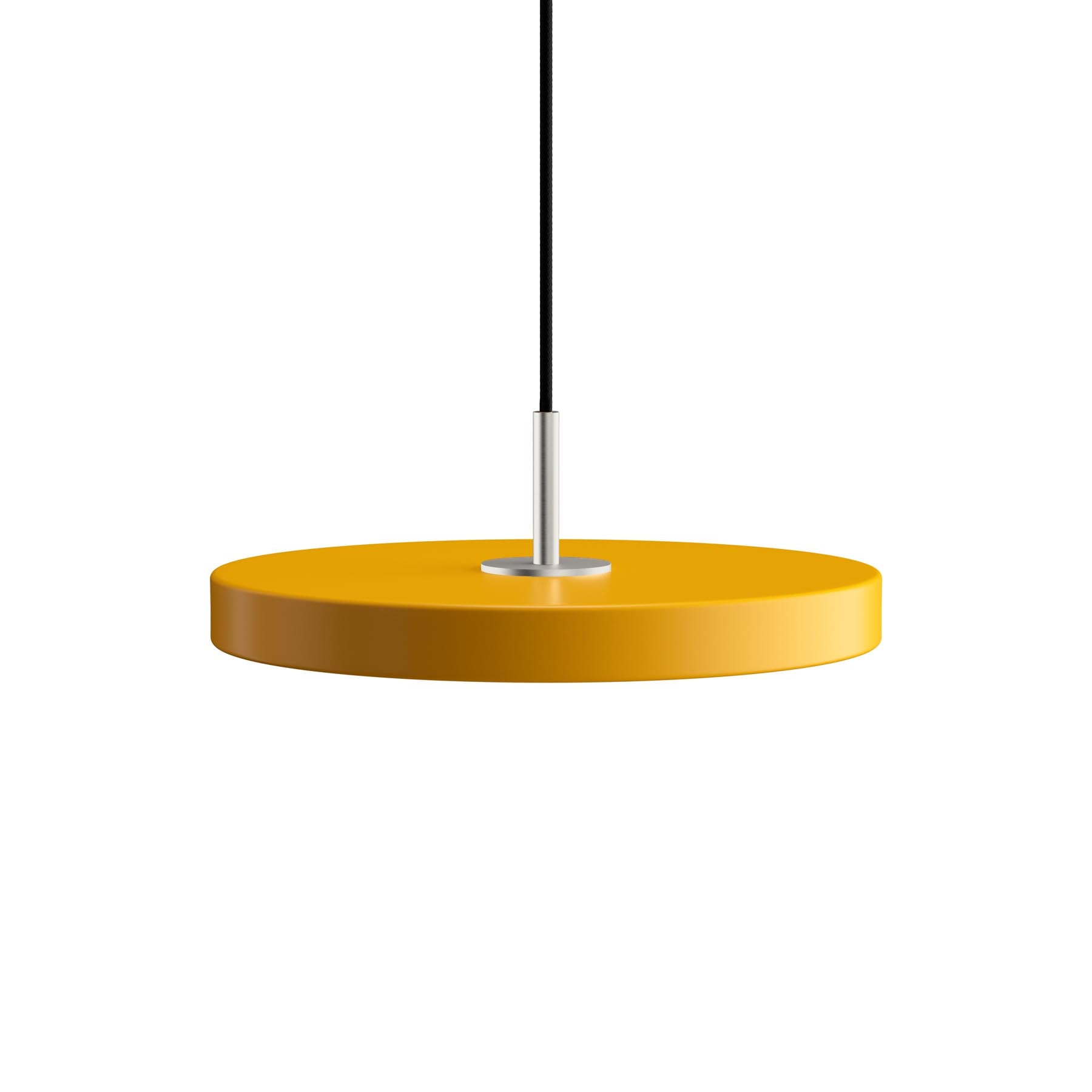 Elegante Asteria Mini Pendellampe in Saffron Yellow, ideal für moderne Innenräume und als dekoratives Highlight in jedem Zuhause.
