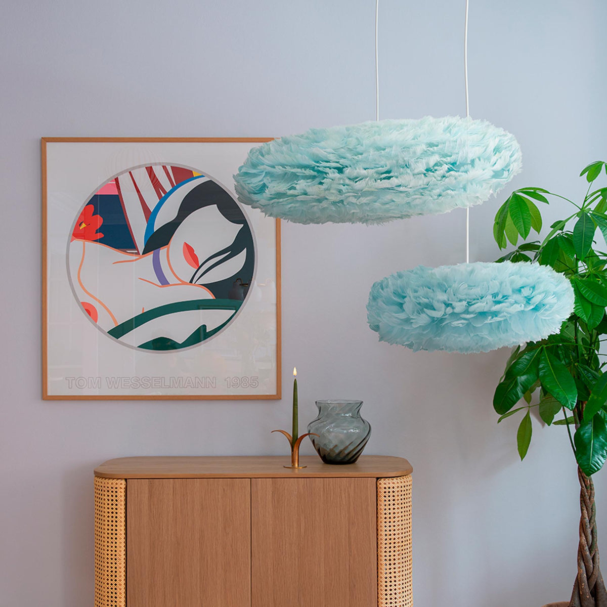 Eos Esther in Light Blue präsentiert im Onlineshop von KAQTU Design AG. Pendelleuchte ist von Umage