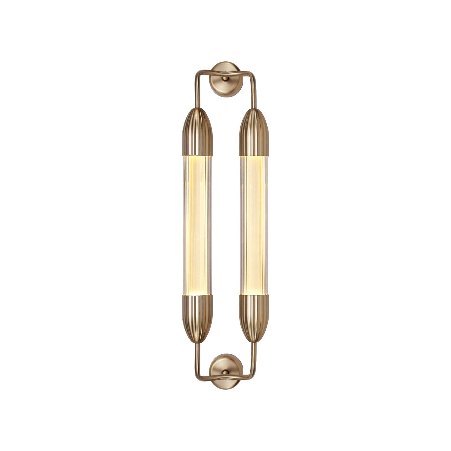 Elegante Lemon Squeeze Double Wandleuchte von Umage, aus edlem Messing, ideal für eine stilvolle und moderne Raumgestaltung.