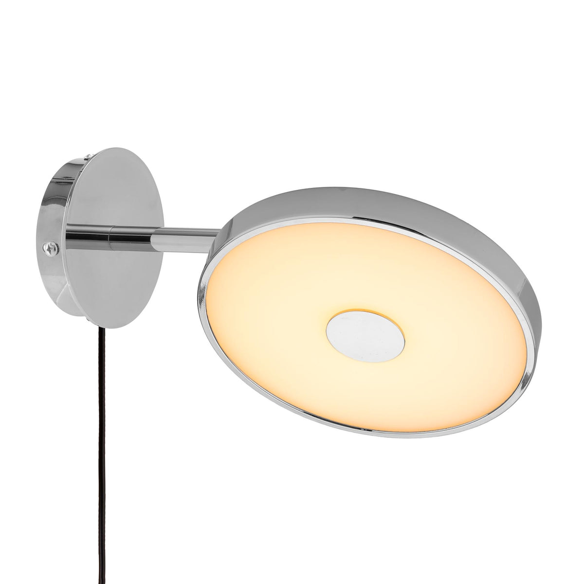 Asteria Wandleuchte short mit Kabel in Polished steel präsentiert im Onlineshop von KAQTU Design AG. Wandleuchte ist von Umage
