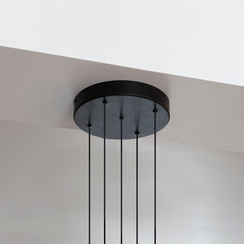 Rosette Mini 5er in Black präsentiert im Onlineshop von KAQTU Design AG. Kabel / Lampenfassung ist von Umage