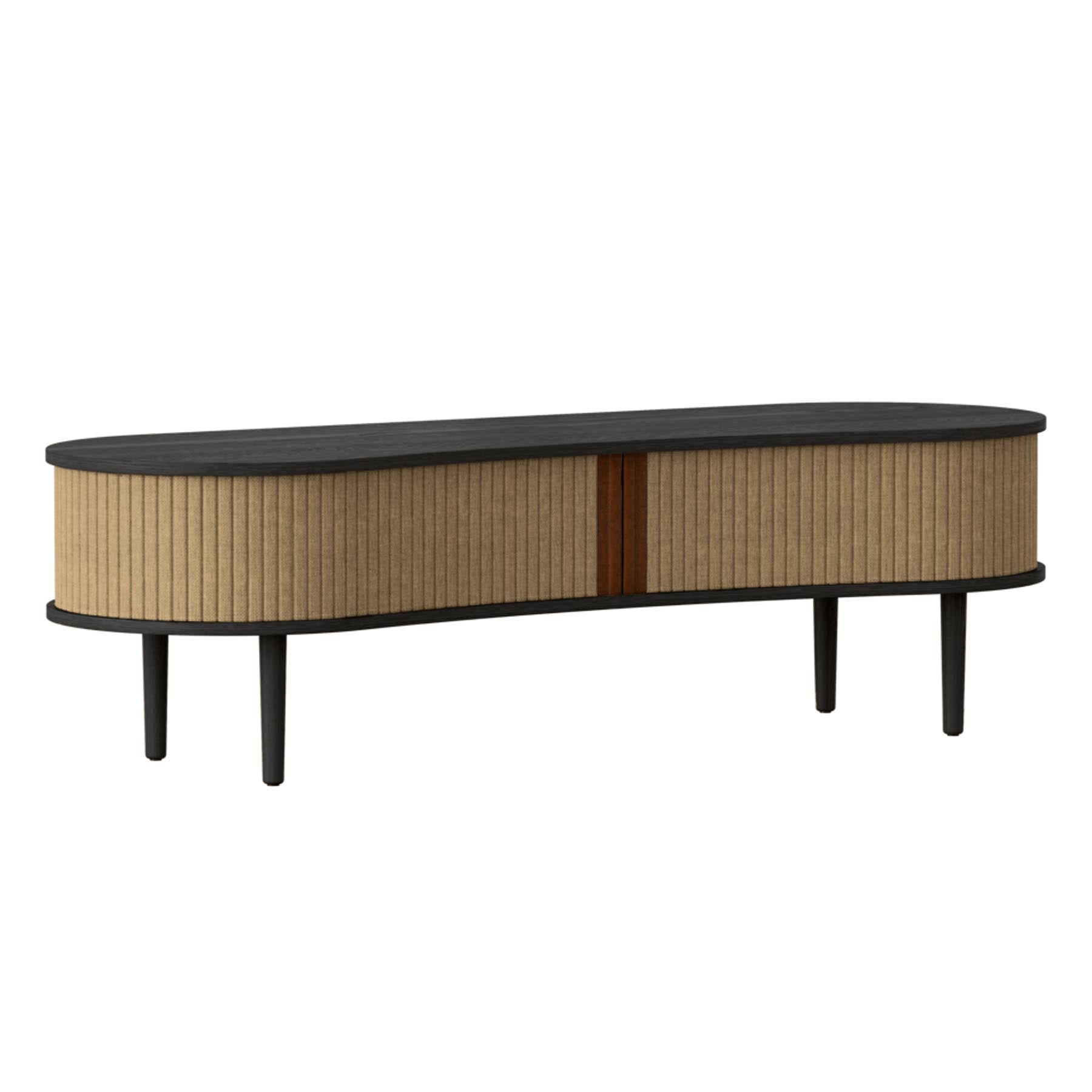 Elegante Audacious TV Bank in warmem Sugar Brown von Umage, ideal für zeitgemäße Wohnräume und praktischen Stauraum.