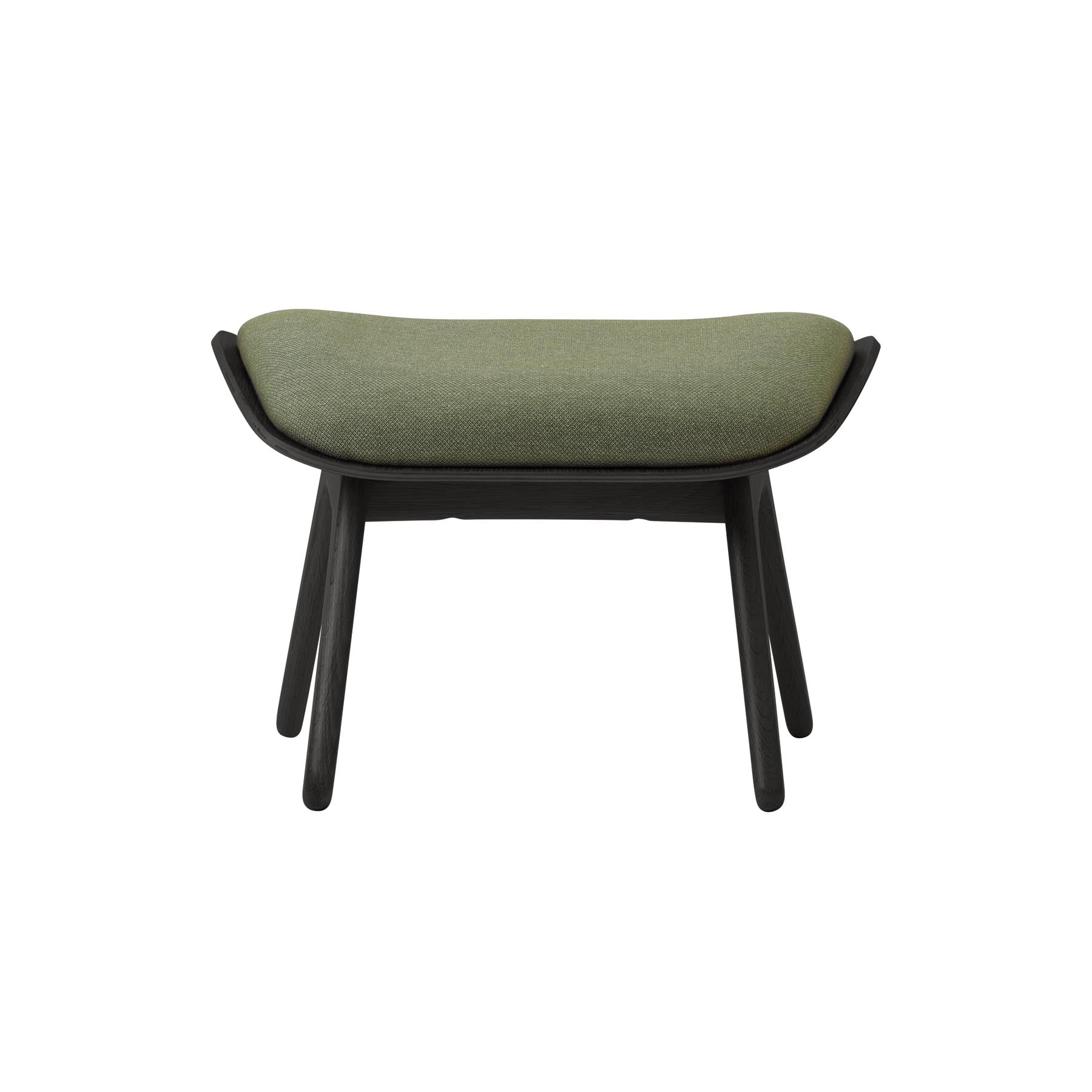 Eleganter Reader Ottoman von Umage in der sanften Nuance Morning Meadows, ideal für gemütliche Leseecken und stilvolle Wohnräume.