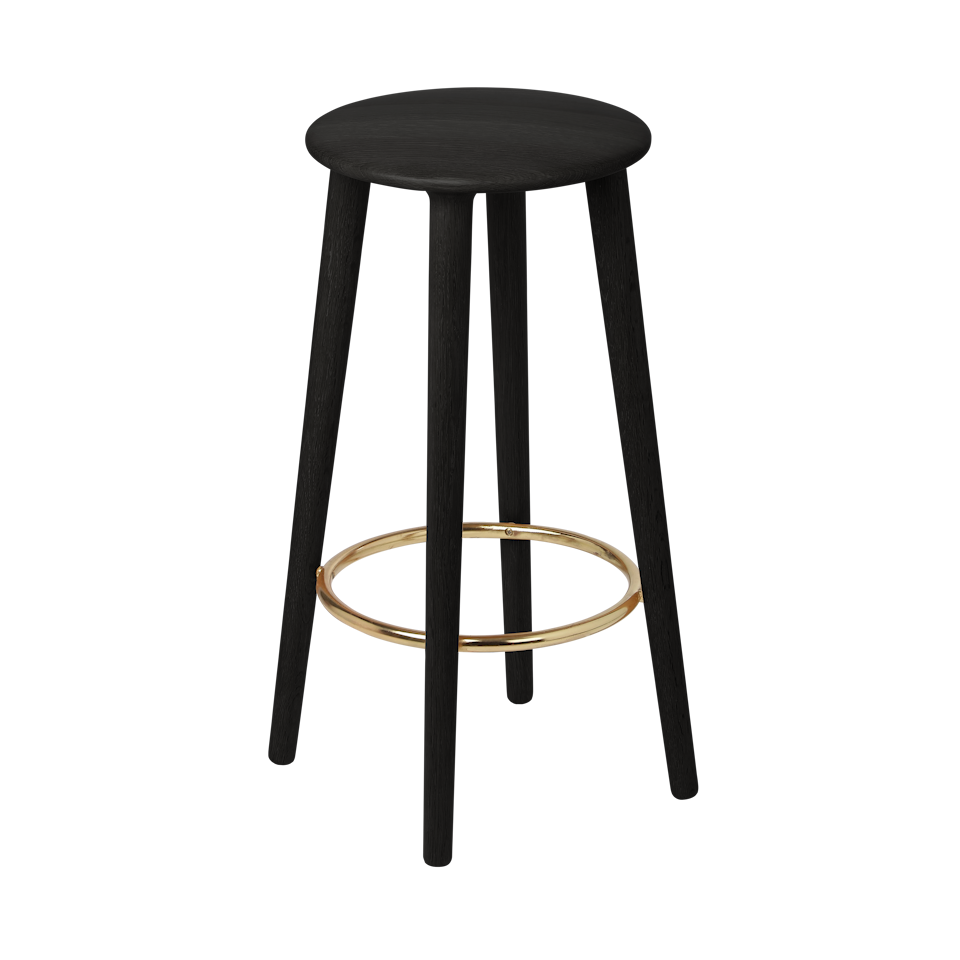 The Socialite Barhocker in Black Oak präsentiert im Onlineshop von KAQTU Design AG. Barhocker ist von Umage