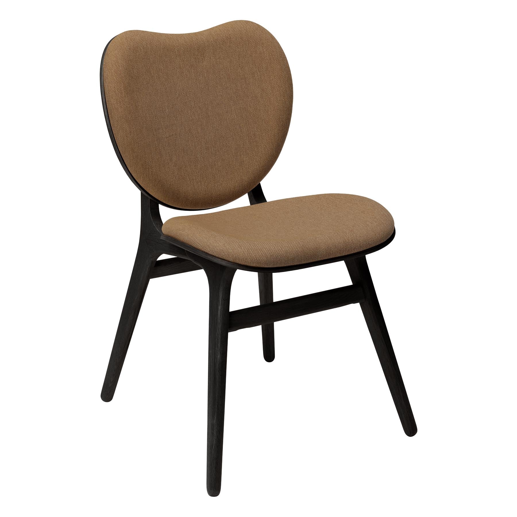 Eleganter Esszimmerstuhl A Conversation Piece von Umage in warmem Sugar Brown, ideal für gemütliche Esszimmer und gesellige Runden.