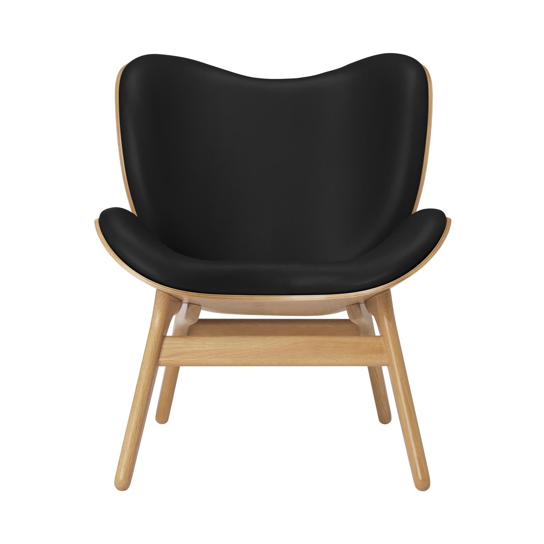 Eleganter A Conversation Piece Low Sessel in Schwarz von Umage, ideal für stilvolle Wohnräume und gemütliche Gespräche.