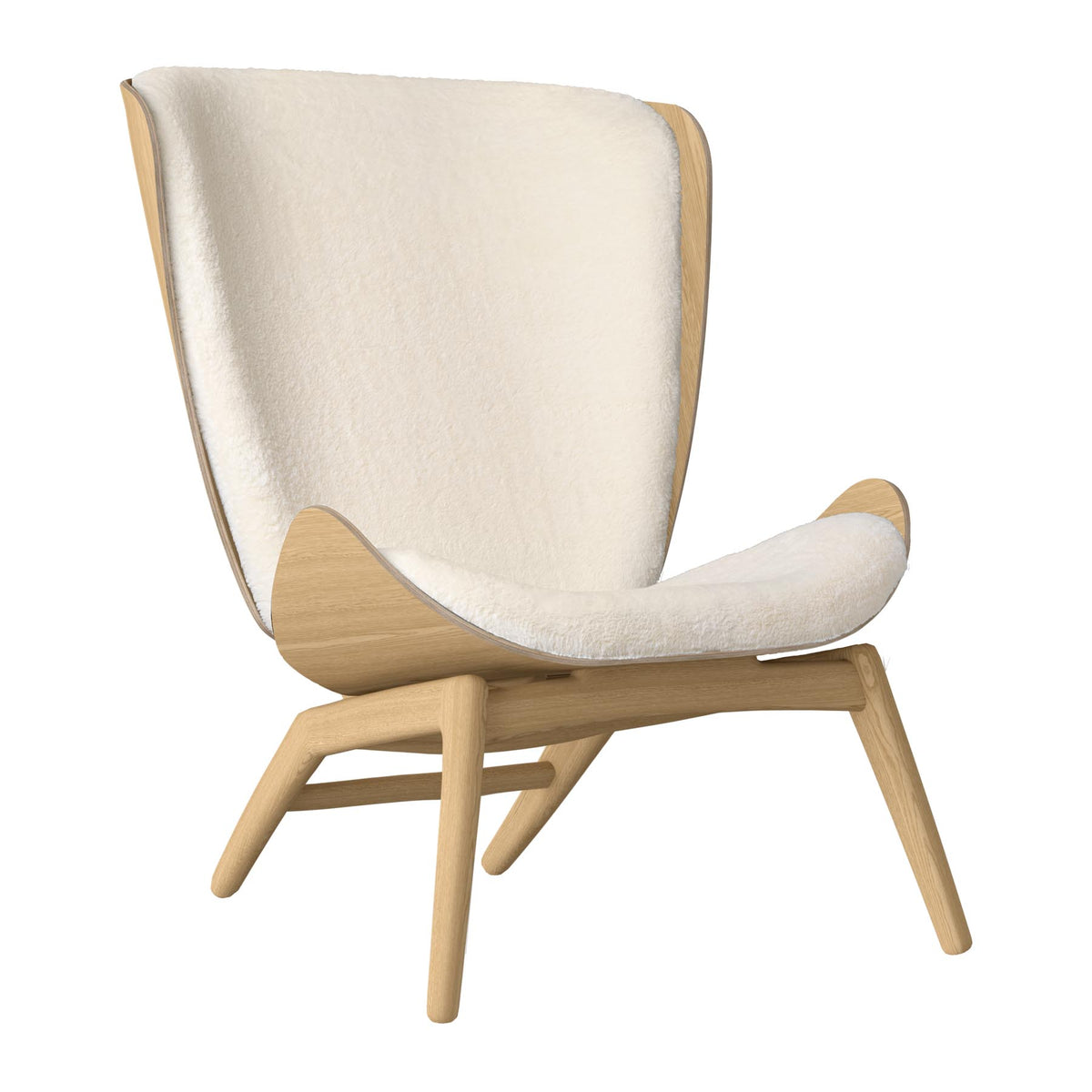 The Reader Sessel in Teddy White präsentiert im Onlineshop von KAQTU Design AG. Sessel ist von Umage