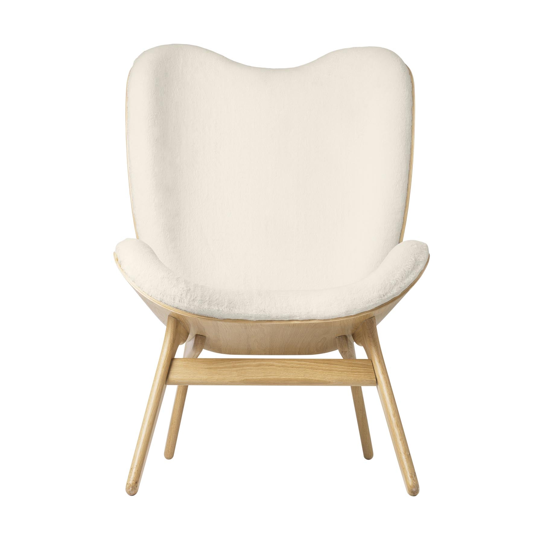 Moderner A Conversation Piece Tall Sessel in Teddy White, perfekt für gemütliche Ecken und stilvolle Akzente in jedem Zuhause.
