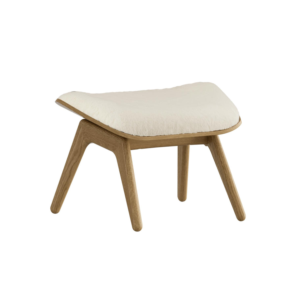 The Reader Ottoman in Teddy White präsentiert im Onlineshop von KAQTU Design AG. Ottoman ist von Umage