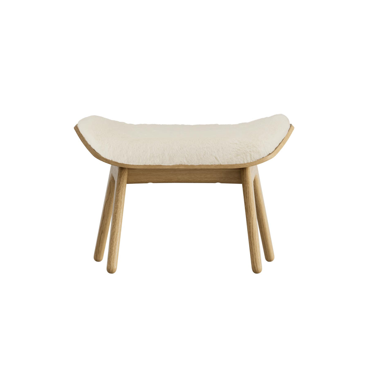 The Reader Ottoman in Teddy White präsentiert im Onlineshop von KAQTU Design AG. Ottoman ist von Umage