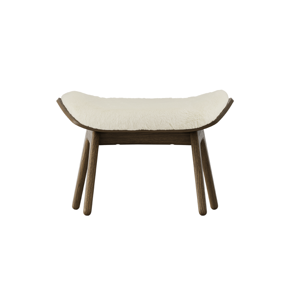 The Reader Ottoman in Teddy White präsentiert im Onlineshop von KAQTU Design AG. Ottoman ist von Umage