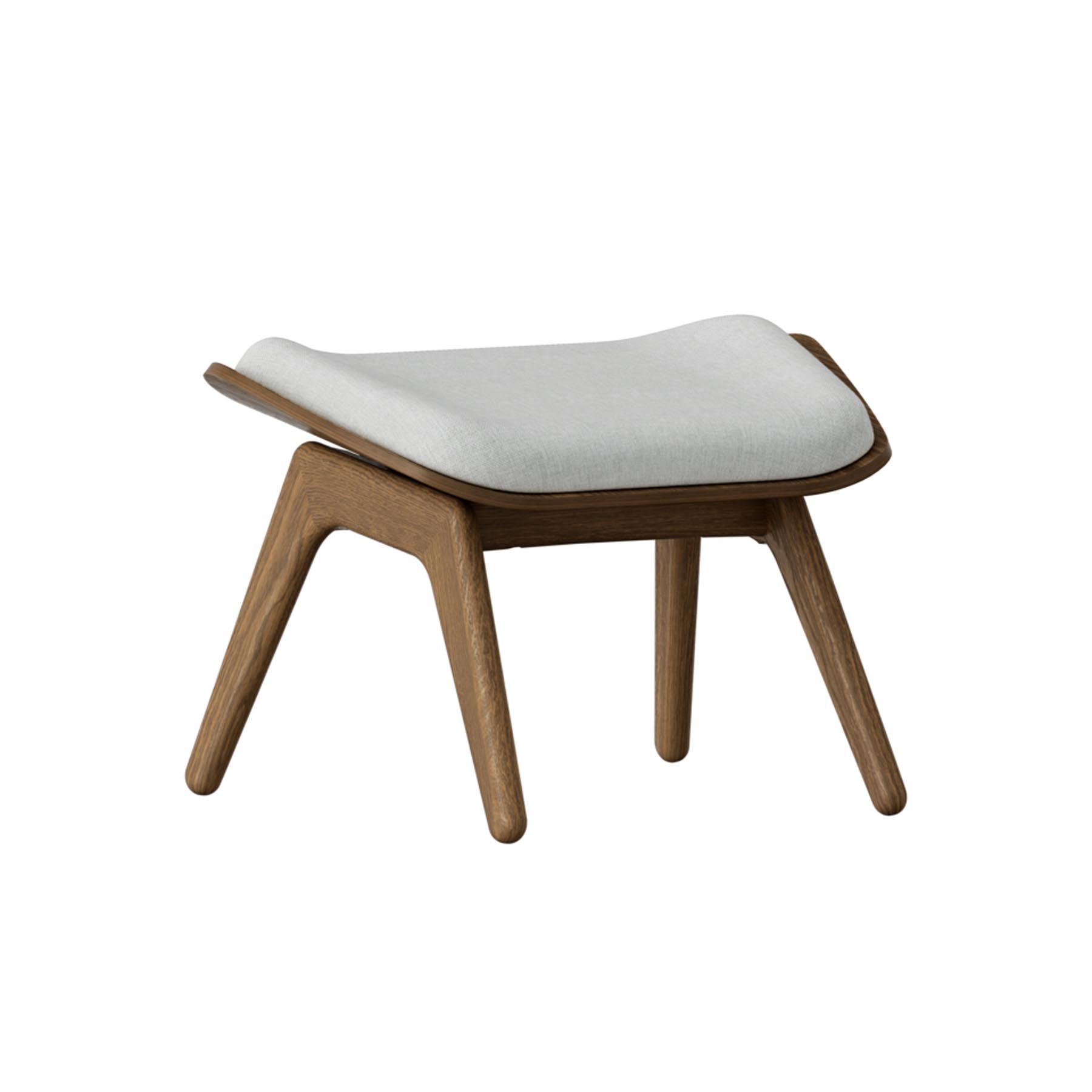 Stilvoller Reader Ottoman in edlem Sterling, perfekt für entspannte Leseecken und moderne Inneneinrichtungen.