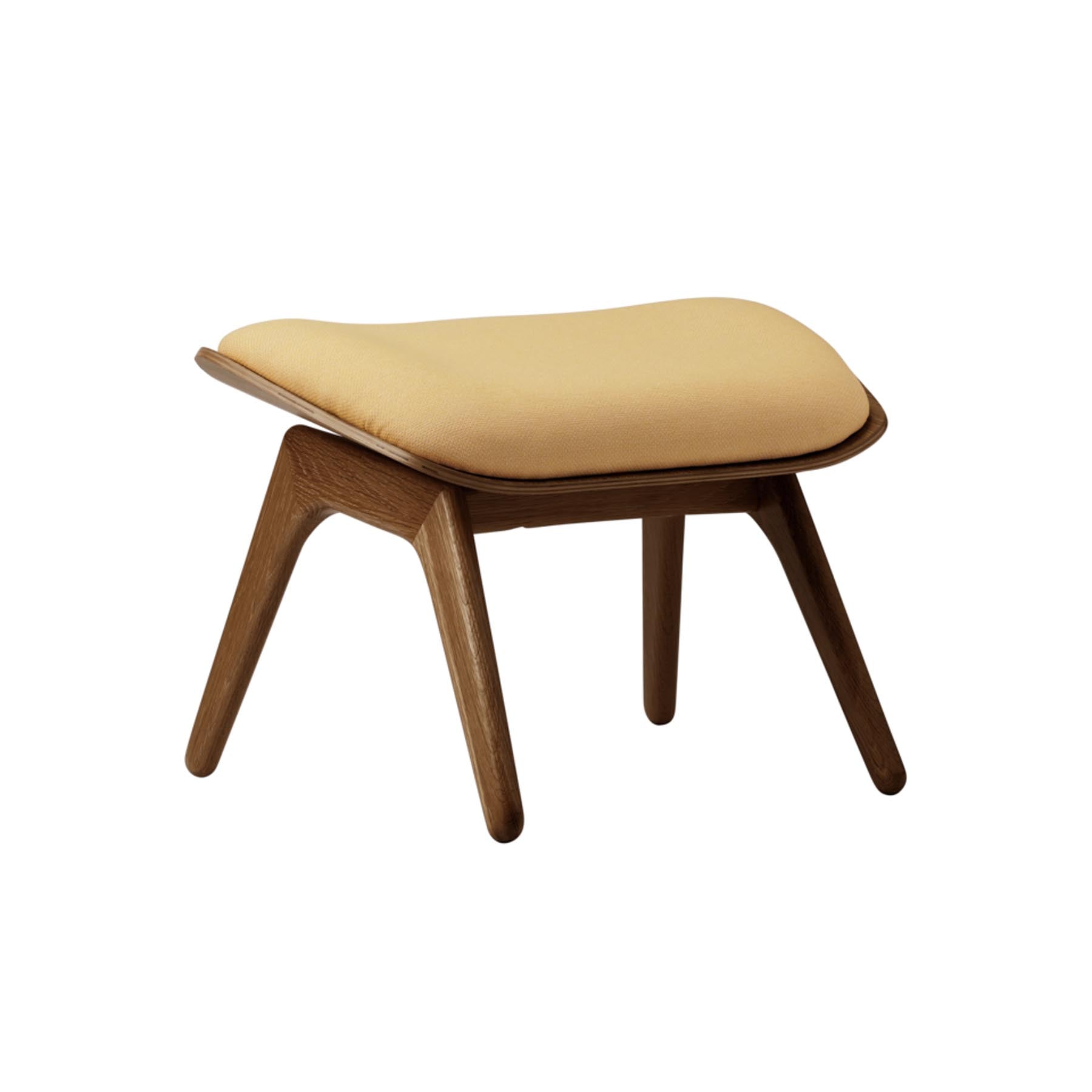 Eleganter Reader Ottoman von Umage in strahlendem Summer Shine, perfekt für entspannte Leseecken und stilvolle Inneneinrichtungen.