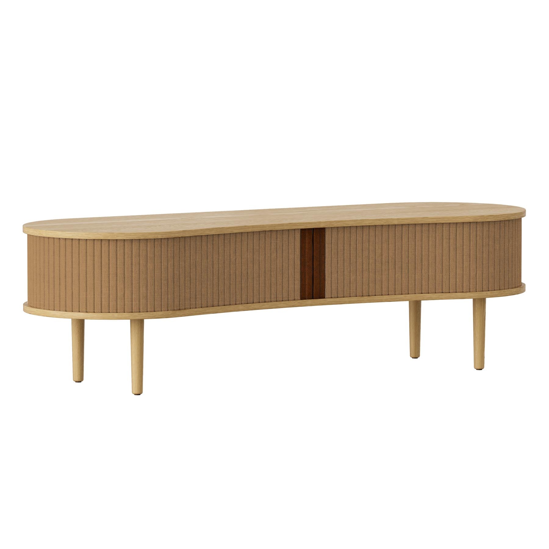 Elegante Audacious TV Bank in warmem Sugar Brown von Umage, ideal für stilvolle Wohnräume und moderne Unterhaltungslösungen.