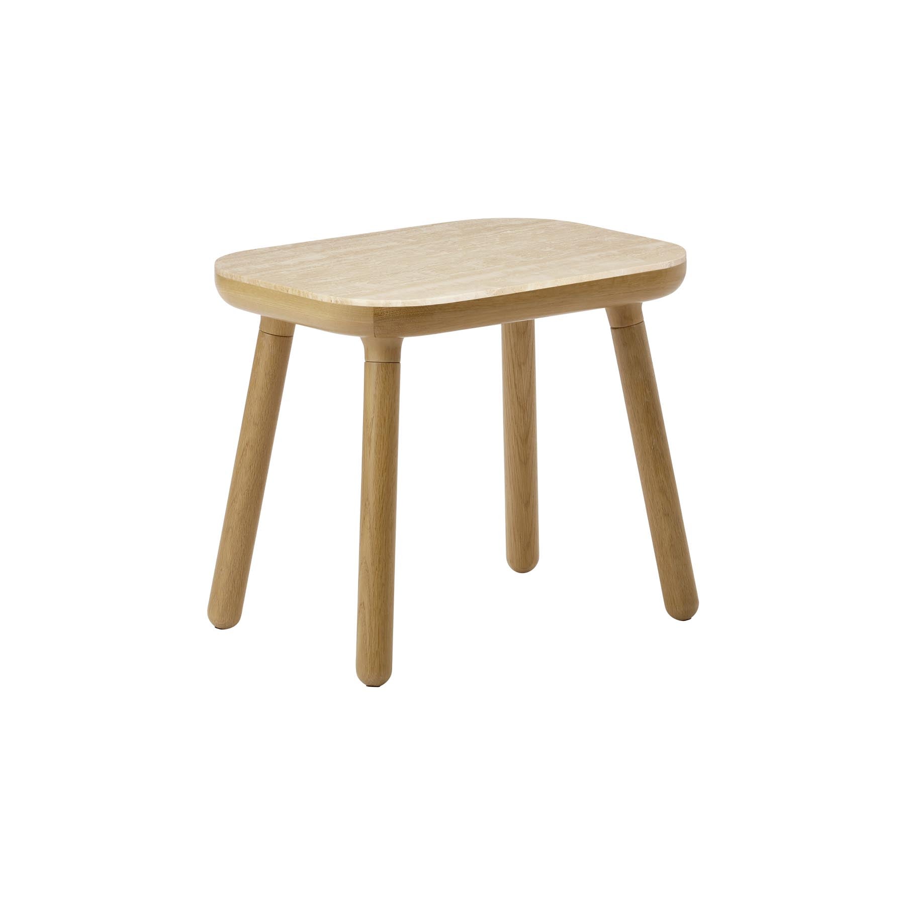 Paff low Beistelltisch in Travertine präsentiert im Onlineshop von KAQTU Design AG. Beistelltisch ist von Umage
