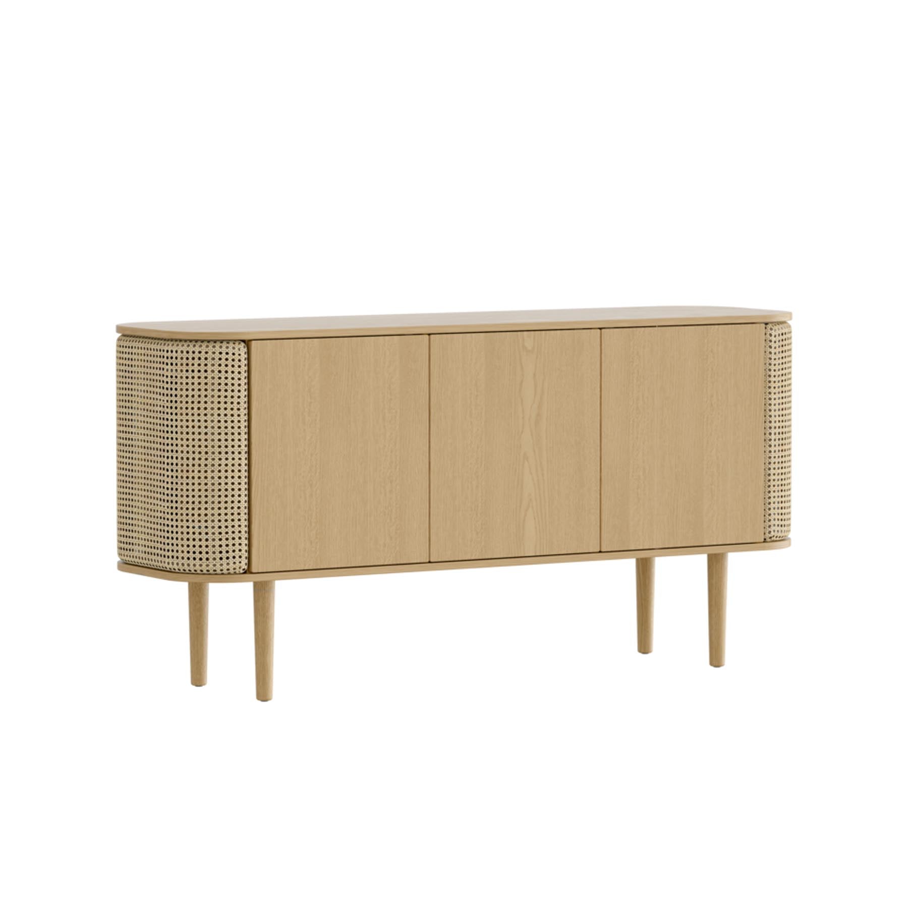 Modernes Sideboard "Treasures" von Umage mit drei Türen, perfekt für stilvolle Wohnräume und praktische Stauraumgestaltung.
