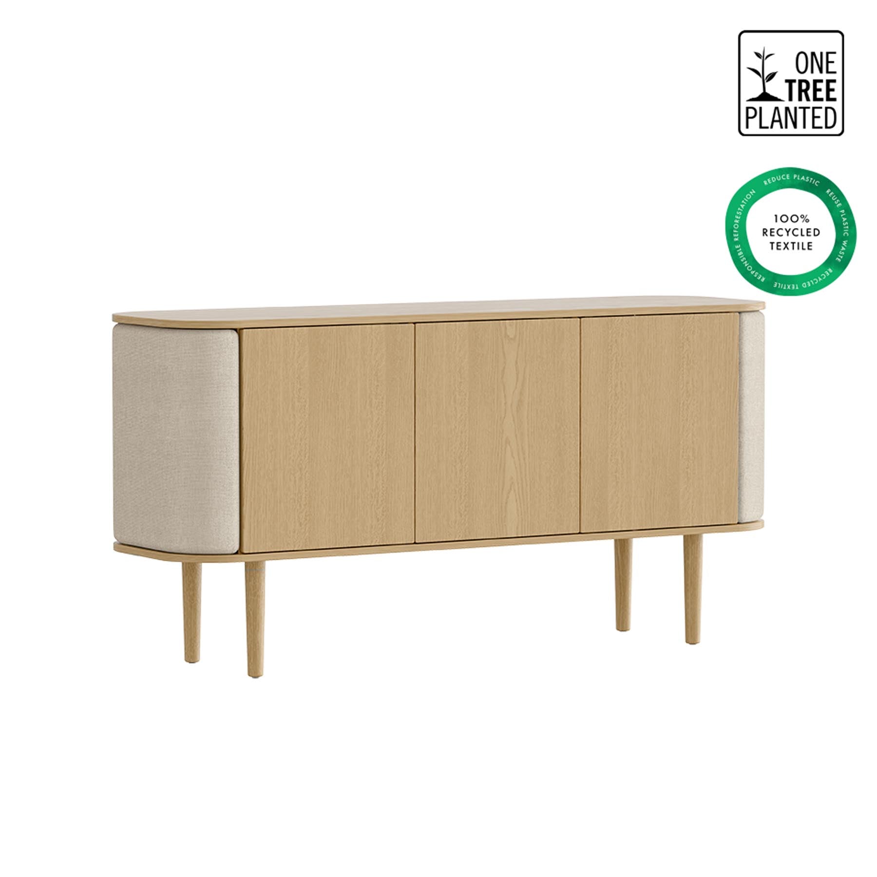 Treasures 3-türig Sideboard in White Sands präsentiert im Onlineshop von KAQTU Design AG. Sideboard ist von Umage