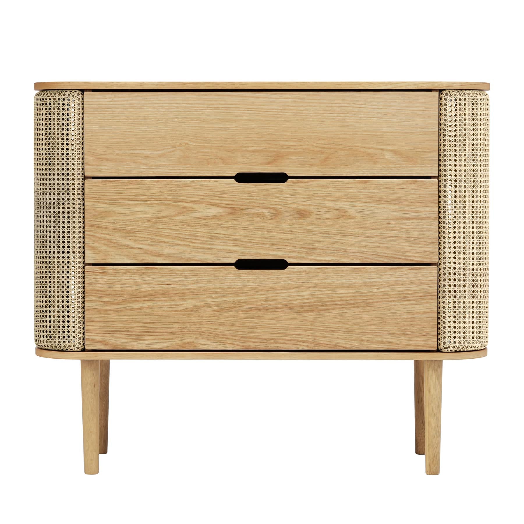Elegante Treasures Kommode von Umage, aus feinem venezianischem Rohrgeflecht, ideal für stilvolle Wohnräume und funktionale Aufbewahrung.