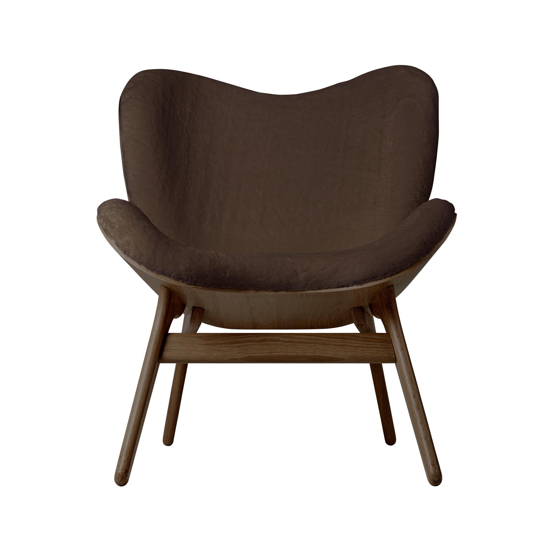 Eleganter A Conversation Piece Low Sessel in Teddy Brown, ideal für stilvolle Wohnräume und entspannte Gespräche.