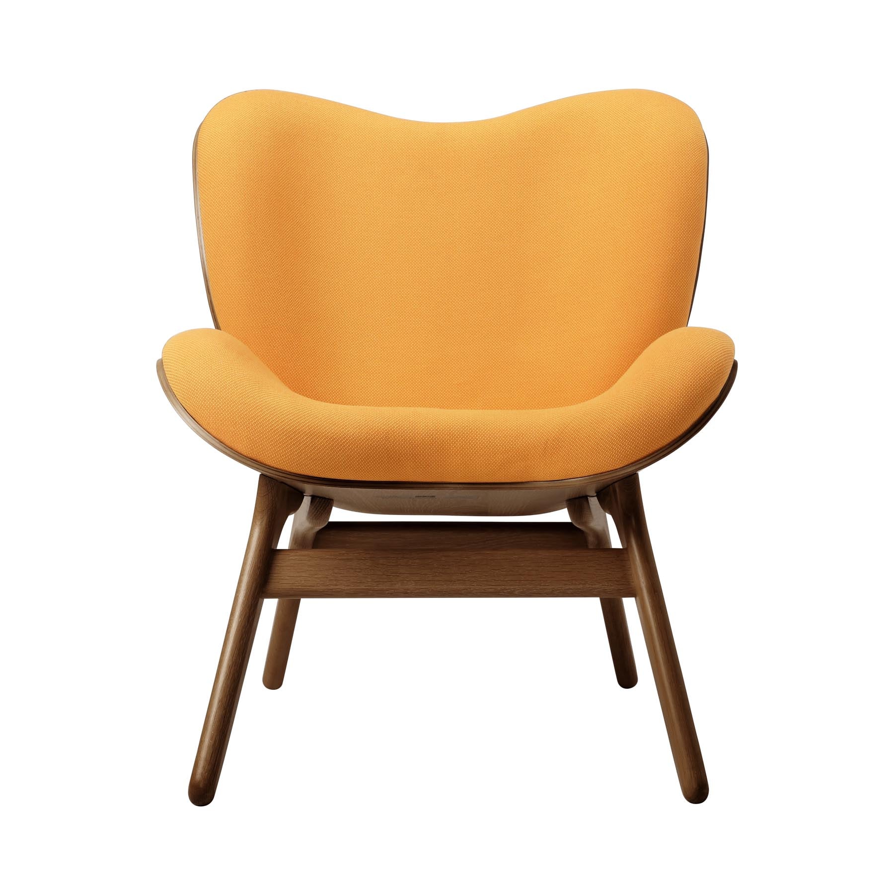Stylischer Low Sessel A Conversation Piece von Umage in lebhaftem Tangerine, ideal für gemütliche Runden und zeitgemäße Einrichtung.