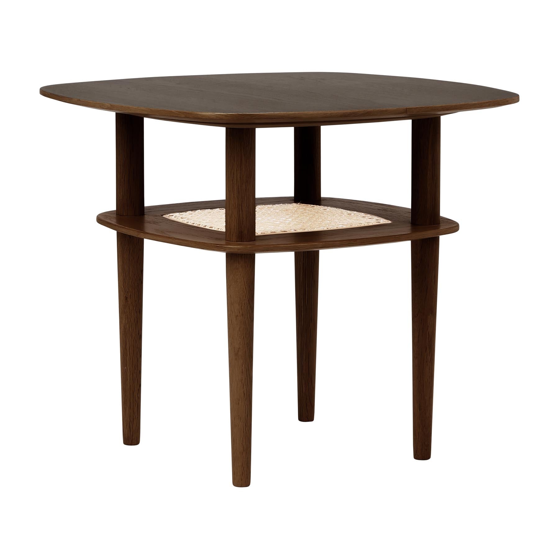 Eleganter Together Smooth Square Couchtisch 60 in dunkler Eiche, ideal für stilvolle Wohnräume, erhältlich bei KAQTU Design AG.