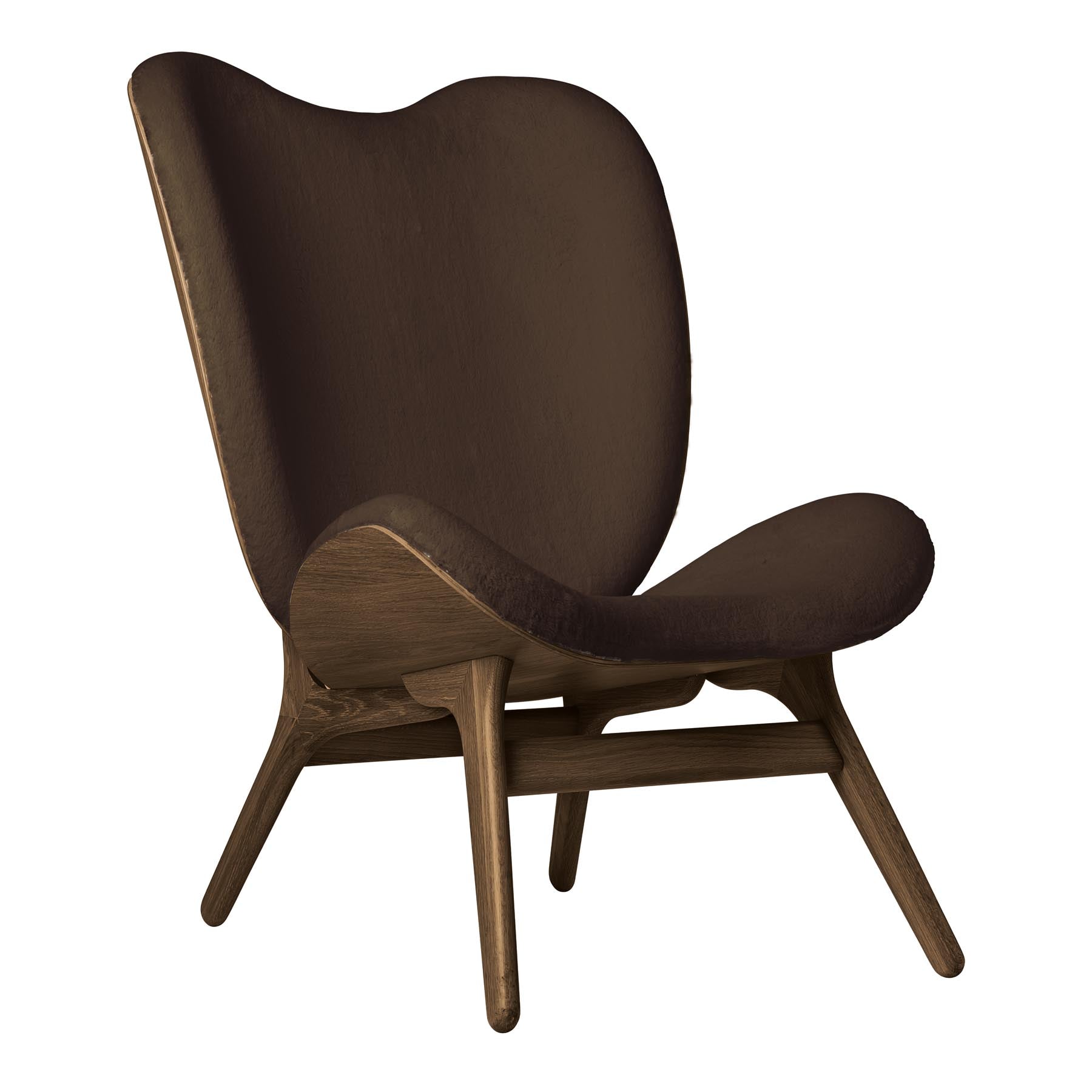 Eleganter A Conversation Piece Tall Sessel in Teddy Brown, ideal für gemütliche Sitzgelegenheiten und stilvolle Wohnräume.