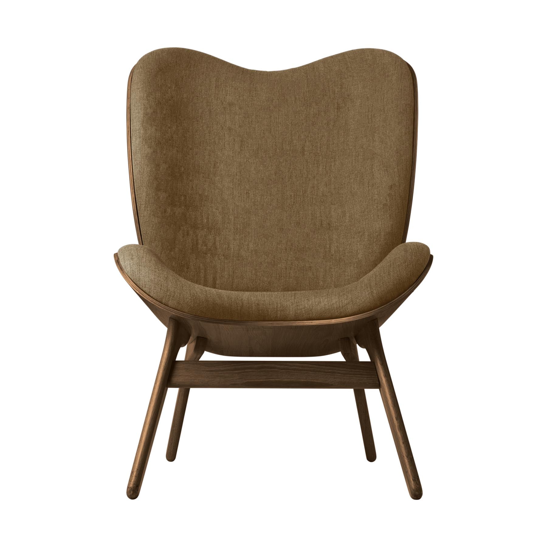 Eleganter A Conversation Piece Tall Sessel von Umage in warmem Sugar Brown, ideal für stilvolle Wohnräume und entspannte Momente.