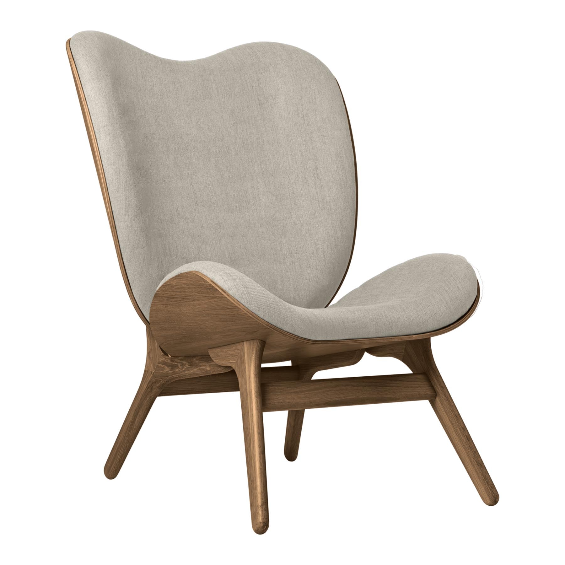 Eleganter A Conversation Piece Tall Sessel von Umage in sanften Weißtönen, ideal für stilvolle Räume und gemütliche Stunden.