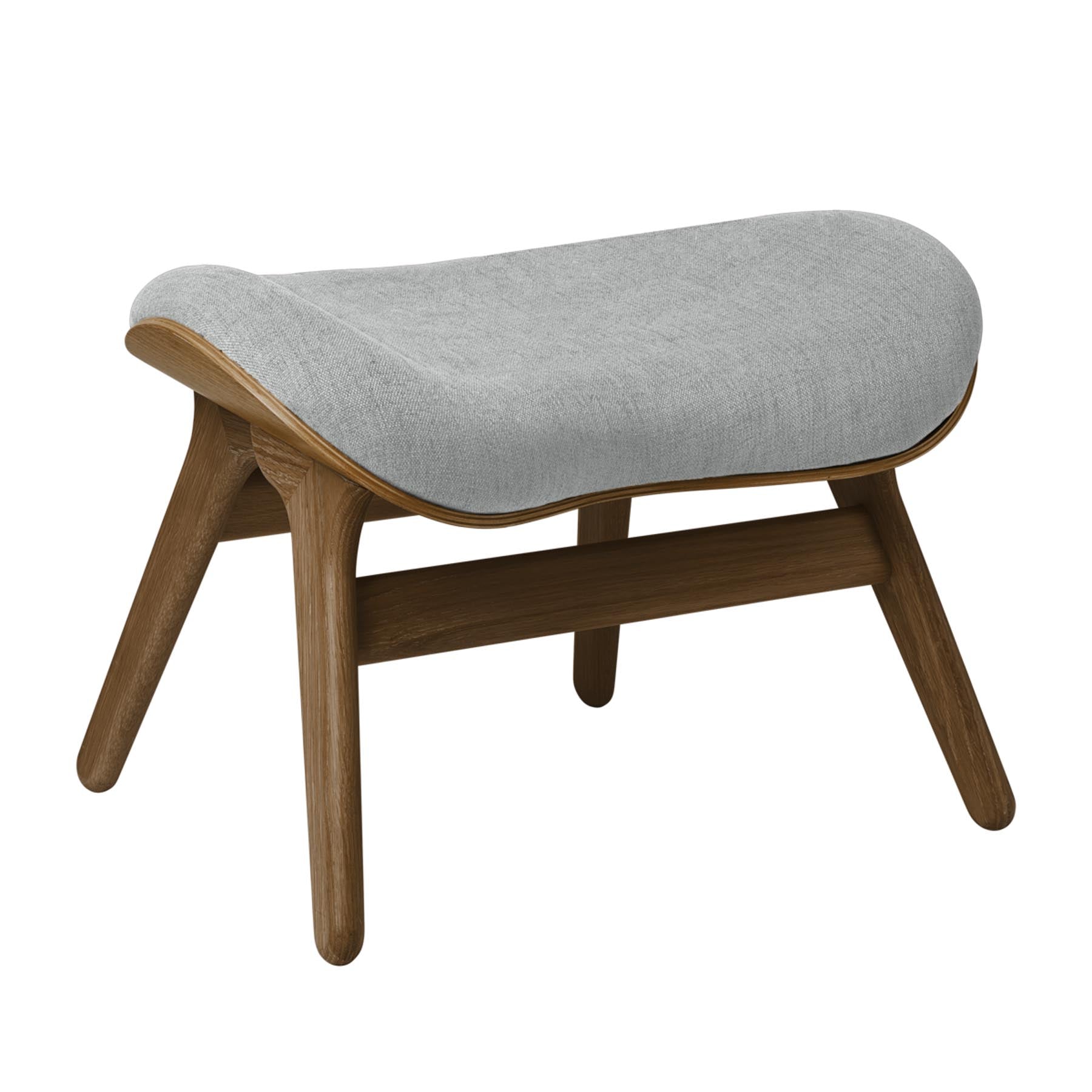 Eleganter Ottoman von Umage in sanften Erdtönen, ideal für entspannte Gespräche und als stilvolles Wohnaccessoire.