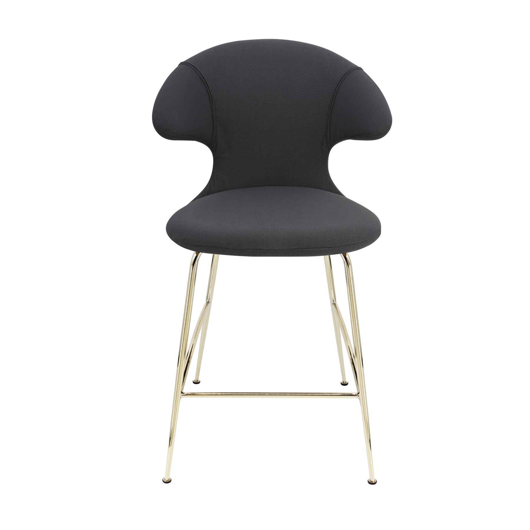 Eleganter Time Flies Barstuhl mit Armlehnen von Umage in stilvollem Shadow-Finish, ideal für moderne Küchen und Bars.