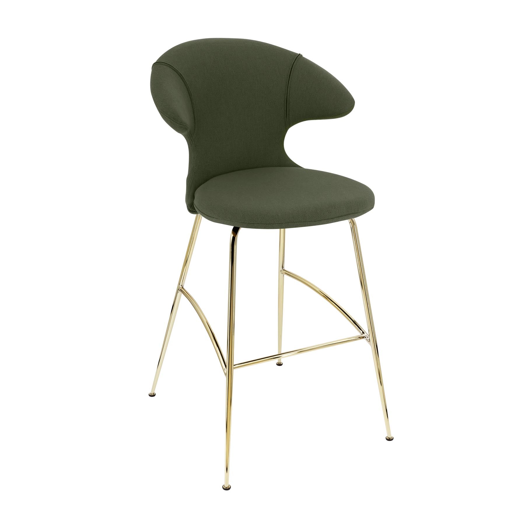 Time Flies Barstuhl in Racing Green präsentiert im Onlineshop von KAQTU Design AG. Barstuhl mit Armlehne ist von Umage