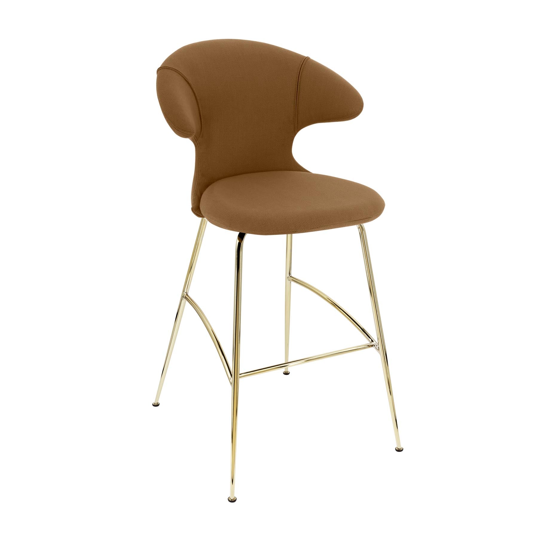Time Flies Barstuhl in Caramel präsentiert im Onlineshop von KAQTU Design AG. Barstuhl mit Armlehne ist von Umage