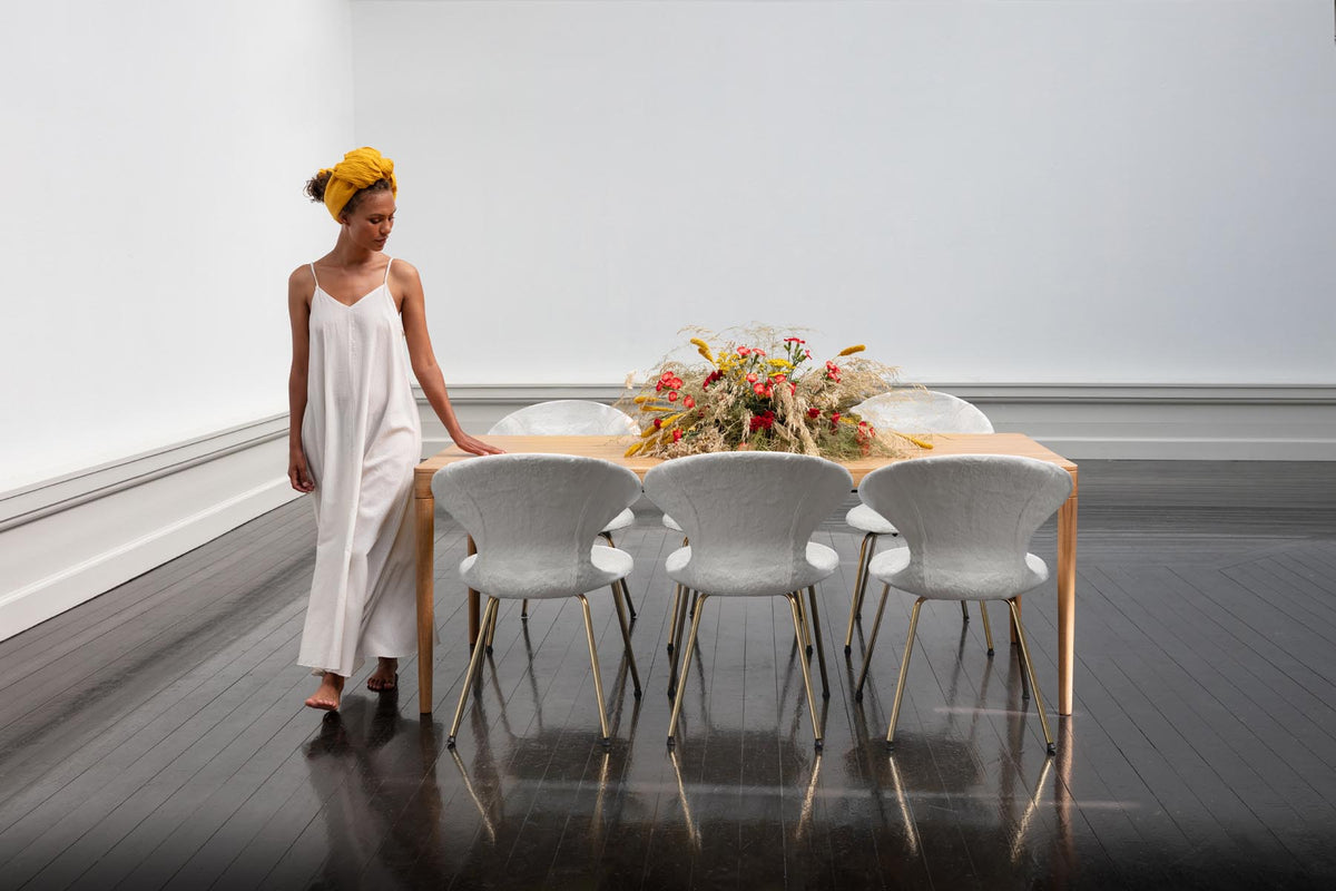 Time Flies Stuhl in Teddy White präsentiert im Onlineshop von KAQTU Design AG. Stuhl ist von Umage
