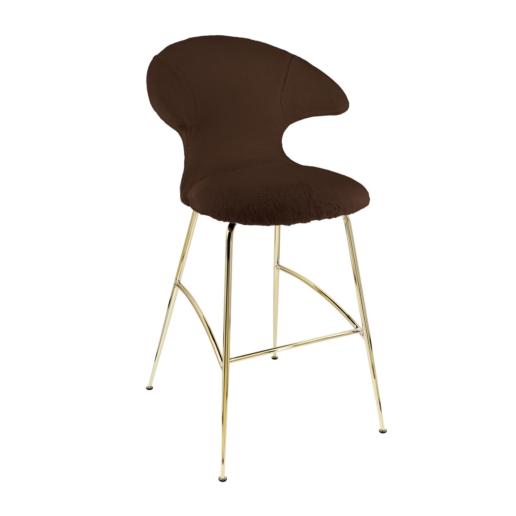 Time Flies Barstuhl in Teddy Brown präsentiert im Onlineshop von KAQTU Design AG. Barstuhl mit Armlehne ist von Umage