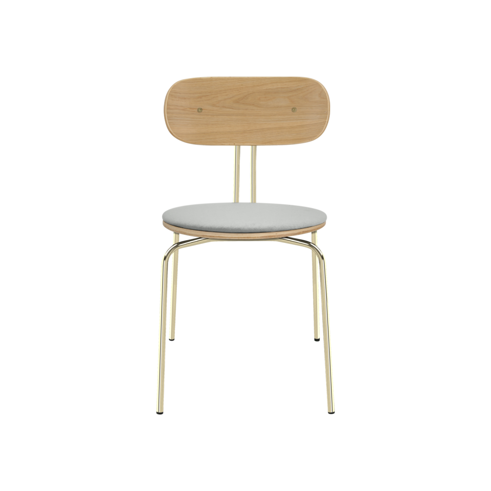 Eleganter gepolsterter Curious Stuhl von Umage, ideal für stilvolle Akzente und Komfort in jedem Wohnraum.