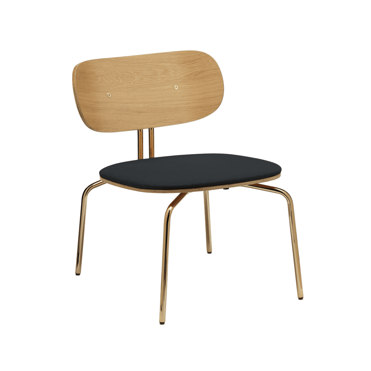 Eleganter Curious Sessel von Umage in Shadow-Finish, ideal für gemütliche Wohnräume und stilvolle Akzente.